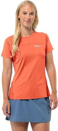 Jack Wolfskin Prelight Chill Orange Technisch T-shirt voor dames