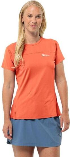 Maglietta tecnica da donna Jack Wolfskin Prelight Chill Orange