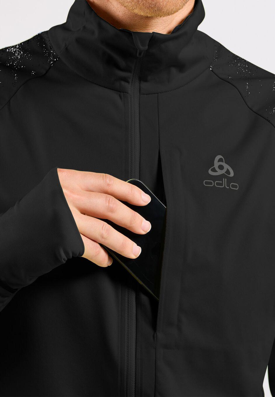 Casaco Running Man Odlo Zeroweight Pro Warm 2.0 Preto 5/7