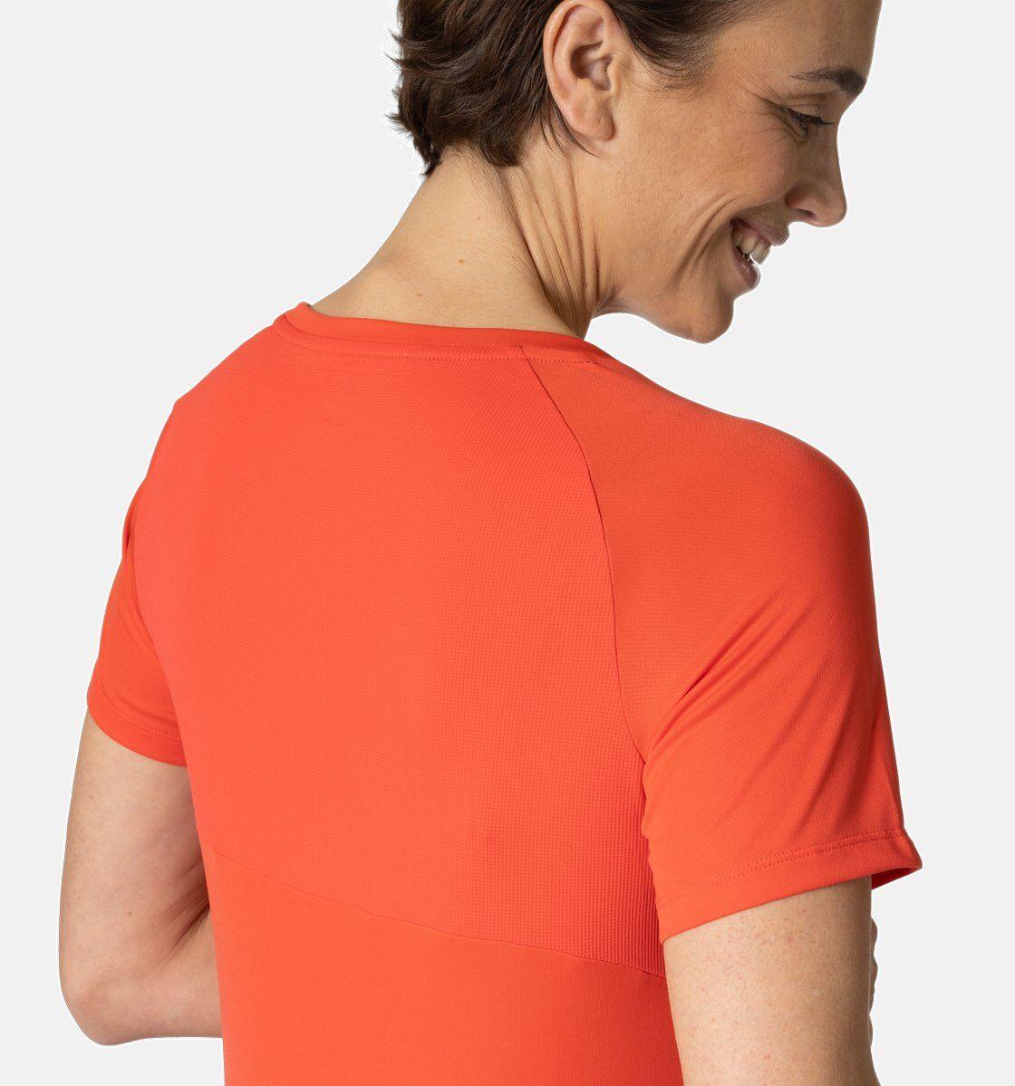 Camiseta de manga corta para mujer Odlo Essential Chill-Tec Naranja 3/6