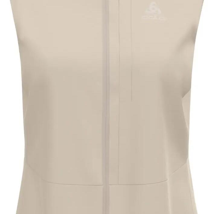 Women's Sleeveless Jacket Odlo Zeroweight Warm 2.0 Beige