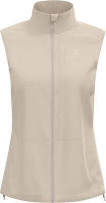 Odlo zeroweight warm 2.0 jas zonder mouwen voor dames beige