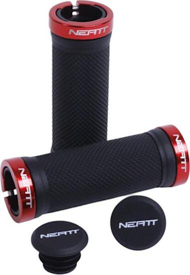 Paire de Grips Enfants Neatt Race Small 95mm Noir / Rouge