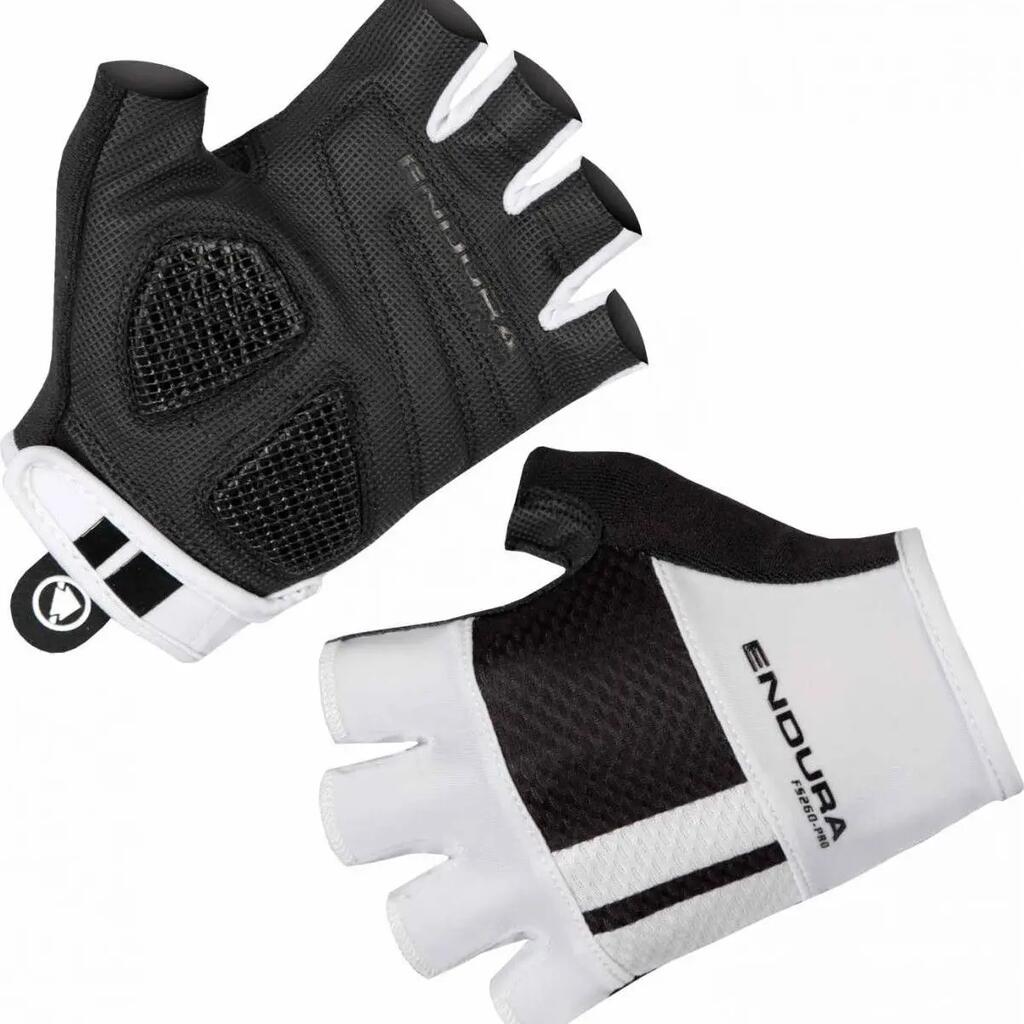 Endura FS260-Pro Aerogel II Women Short Gloves White Black