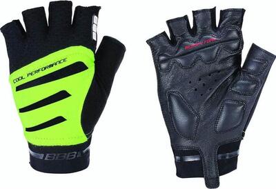 Bbb equipe korte handschoen zwart geel