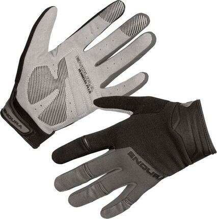 Ein Paar lange Handschuhe Damen Endura Hummvee Plus II Schwarz