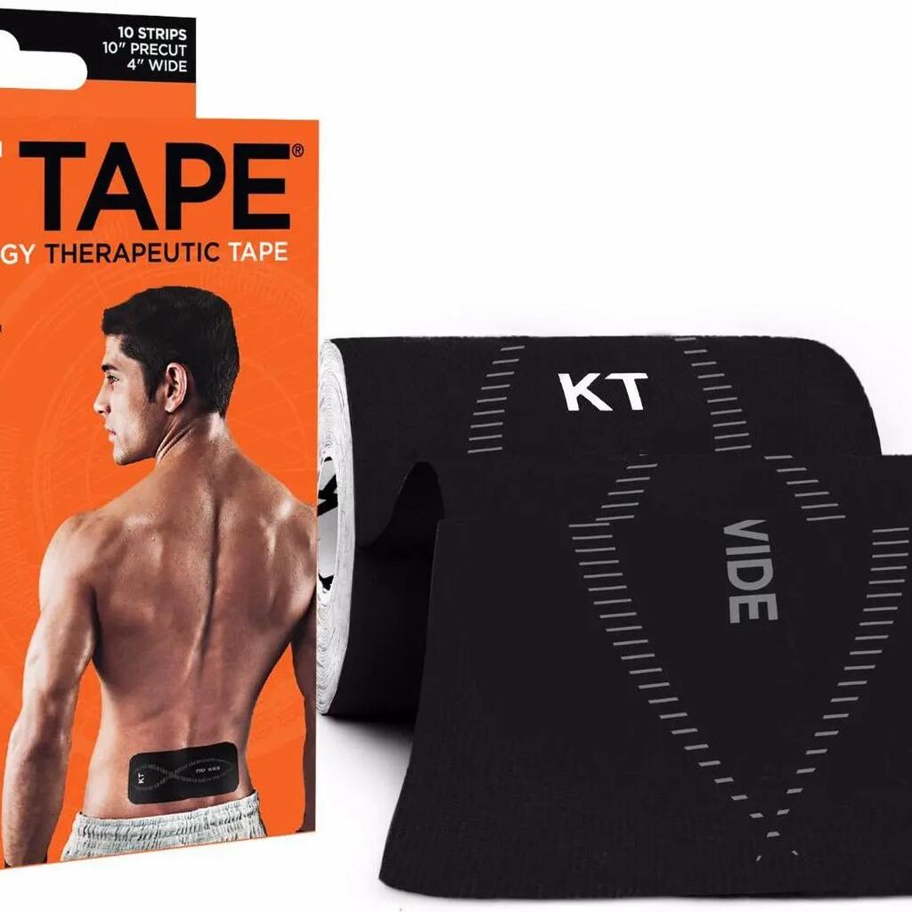 KT TAPE Roll precut tape PRO Wide Black 10 tapes