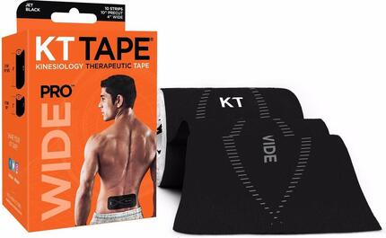 Bande prédécoupée KT TAPE PRO Wide (Large) Noir 10 bandes