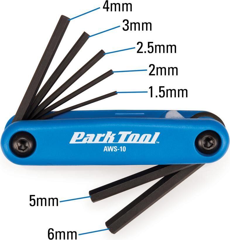 Park Tool FWS-2 Fold-Up Wrench Set Allen and Torx 3/7