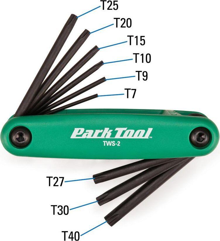 Park Tool FWS-2 Fold-Up Wrench Set Allen and Torx 2/7