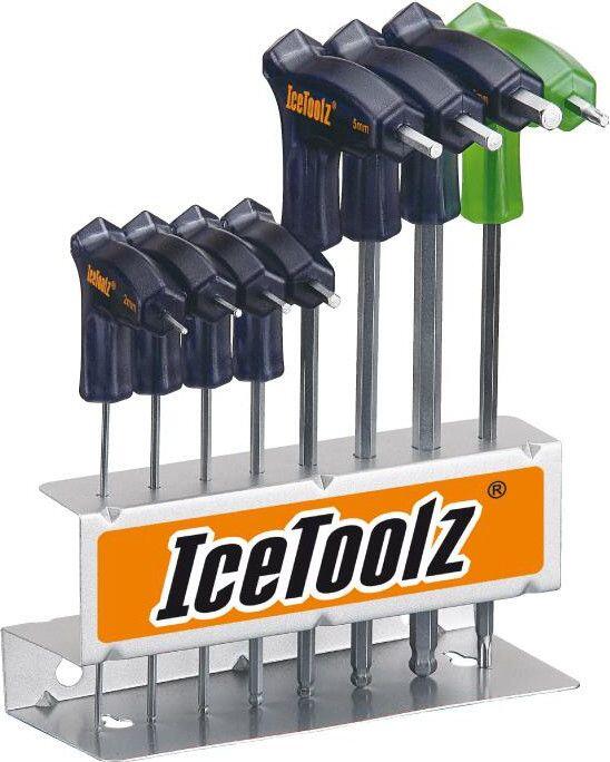 IceToolz 8-częściowy zestaw kluczy imbusowych z uchwytem T