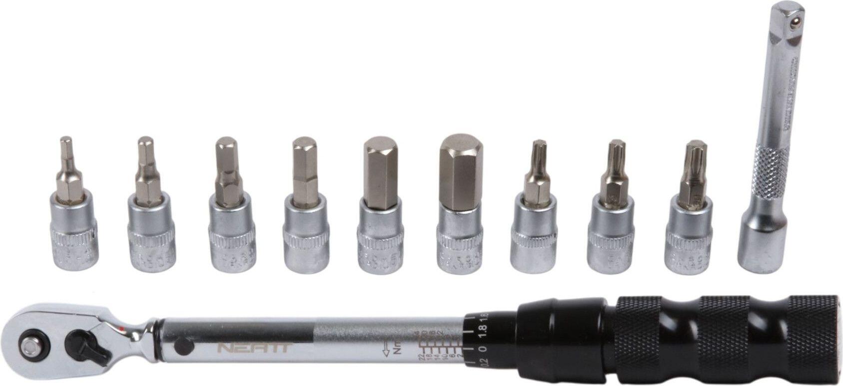 Clé Dynamométrique 1/4'' Neatt ATTACK 2-24 Nm + 9 embouts 2/7