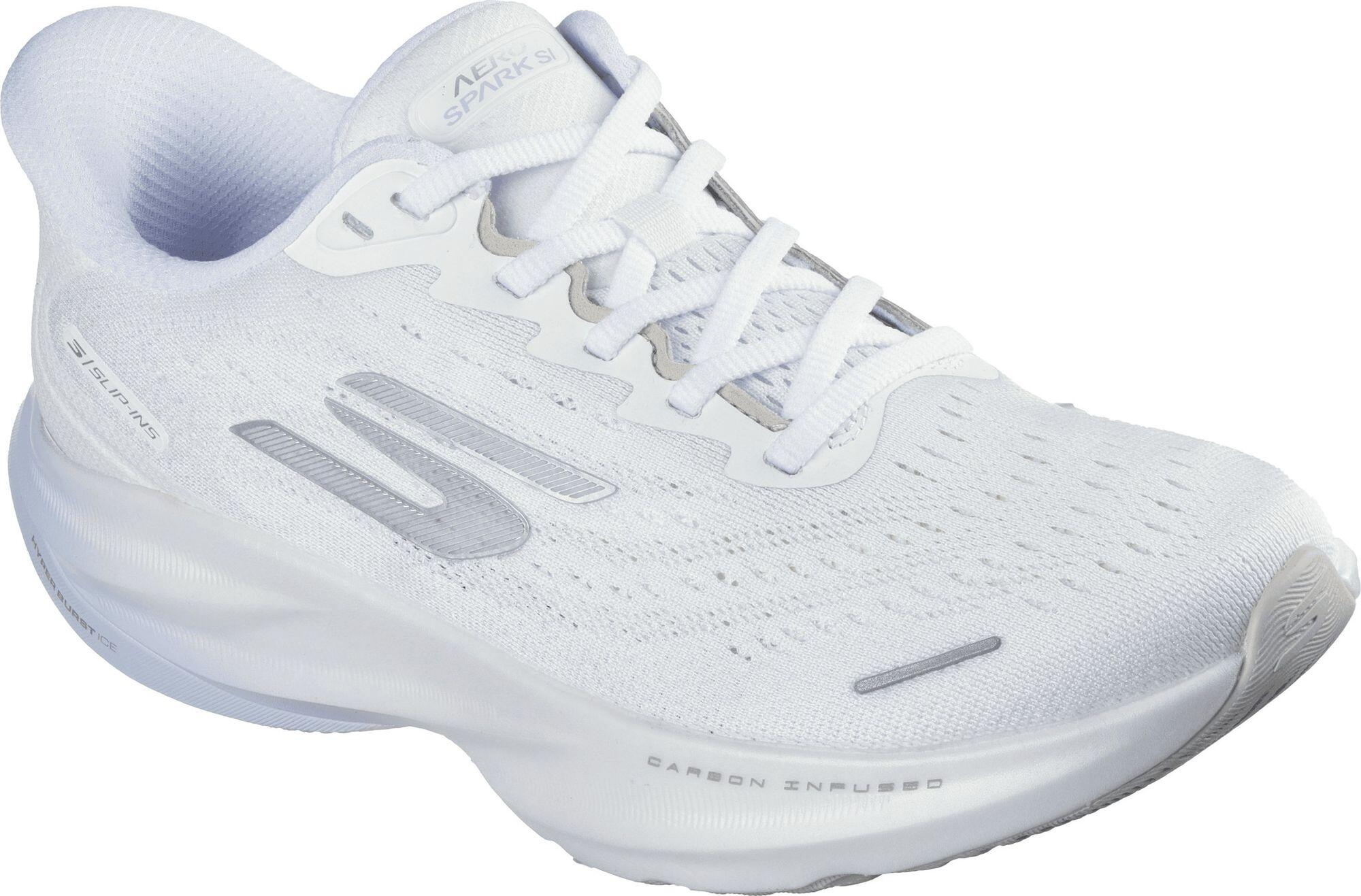 Chaussures Running Skechers Slip-ins Aero Spark Blanc/Argent Femme 5/5