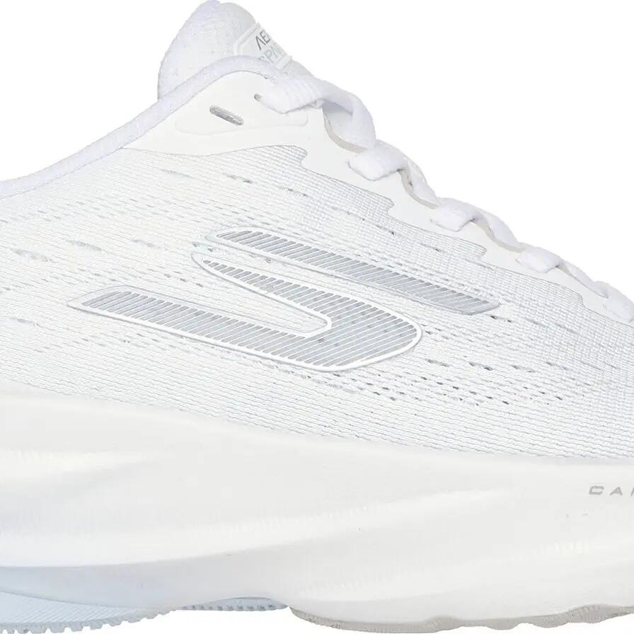 Skechers Aero Spark Running Shoes in White/Silver for Women