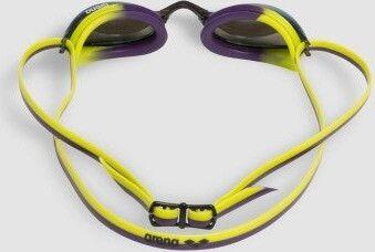 Lunettes de natation verres miroirs Arena Python Mirror Violet/Jaune 3/7