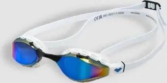 Occhialini da nuoto Arena con lenti a specchio Air Sonic Mirror, bianchi e blu 3/14