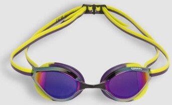 Lunettes de natation verres miroirs Arena Python Mirror Violet/Jaune 2/7