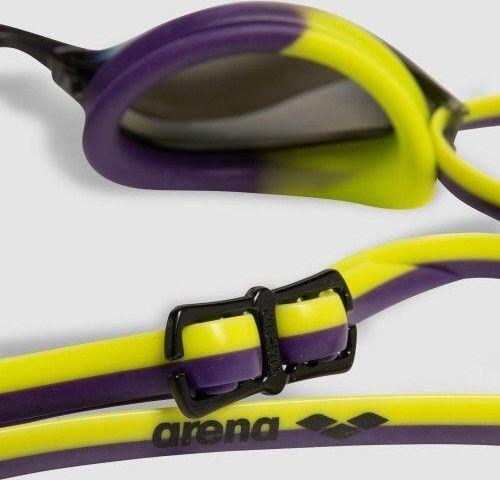 Lunettes de natation verres miroirs Arena Python Mirror Violet/Jaune 5/7