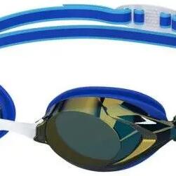 Speedo Junior Vanquisher 3.0 Mirror Swimming Goggles Cobalt Blue Pop/Mirror Gold