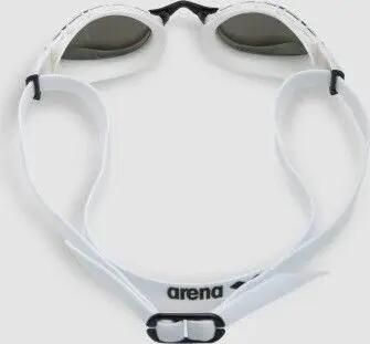 Occhialini da nuoto Arena con lenti a specchio Air Sonic Mirror, bianchi e blu 4/14