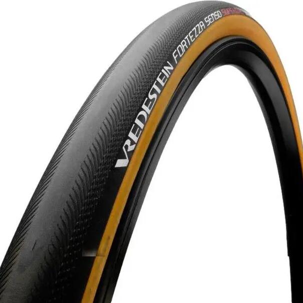 Vredestein Fortezza Senso Superiore TubeType Road Tire, 700mm, TriComp, Black/Ye
