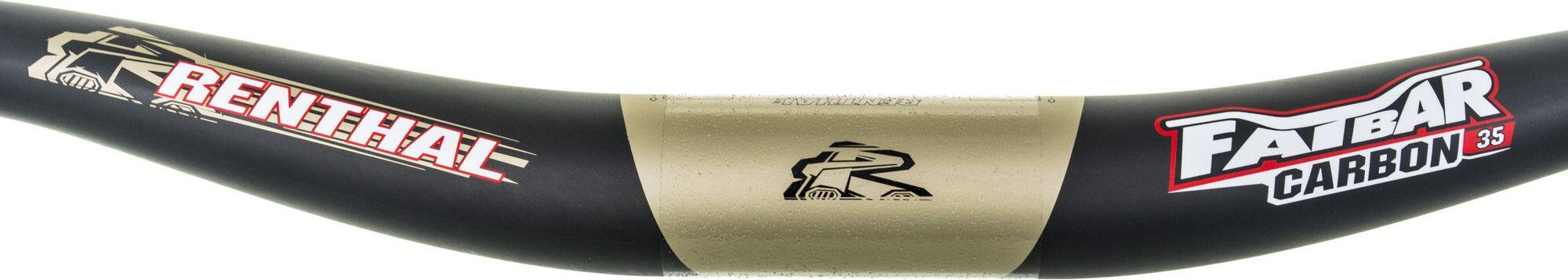 Manillar Renthal Fatbar Carbon 35 Riser Ancho 800 Negro 2/2