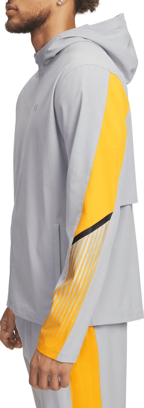 Casaco com capuz para homem Under Armour Velociti Storm Cinzento/Laranja 3/3
