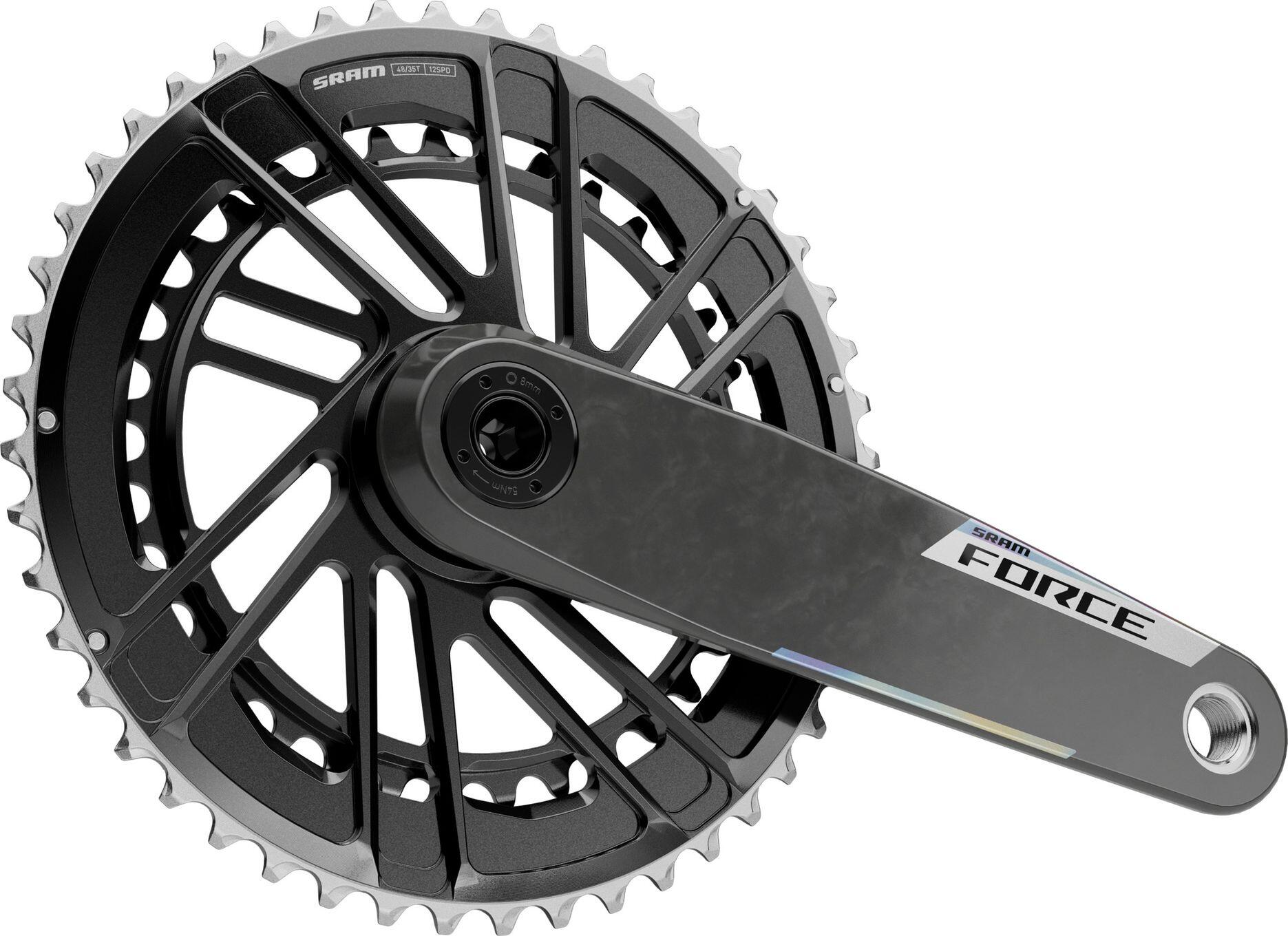 Guarnitura Sram Force E1 DUB 50-37 Denti 2x12V Nero (Senza Caso) 2/2