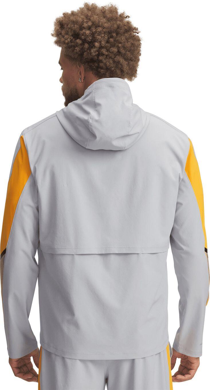 Casaco com capuz para homem Under Armour Velociti Storm Cinzento/Laranja 2/3