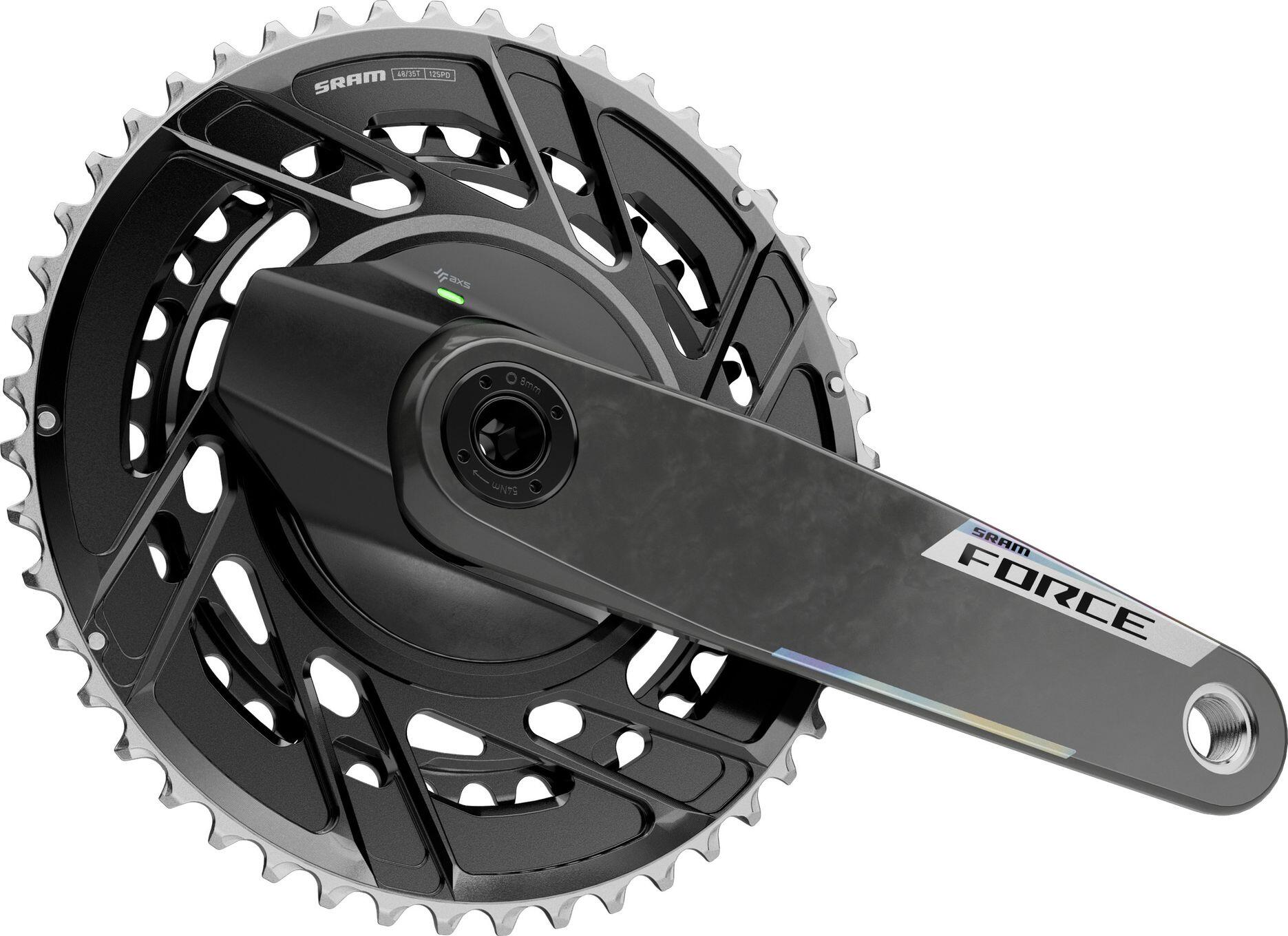 Quarq Force AXS Powermeter Kurbelgarnitur Spider oder Achse 2x DUB 2/2