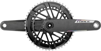 Sram force e1 dub 48-35 tanden 2x12v zwart crankset (zonder kast)