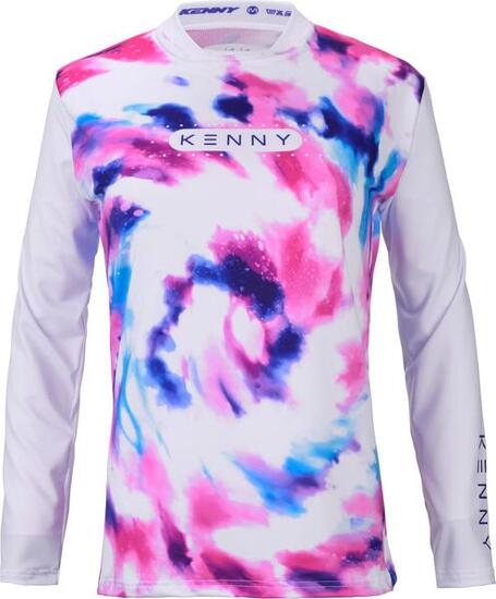 Maillot Manches Longues Kenny Charger Blanc/Rose Femme
