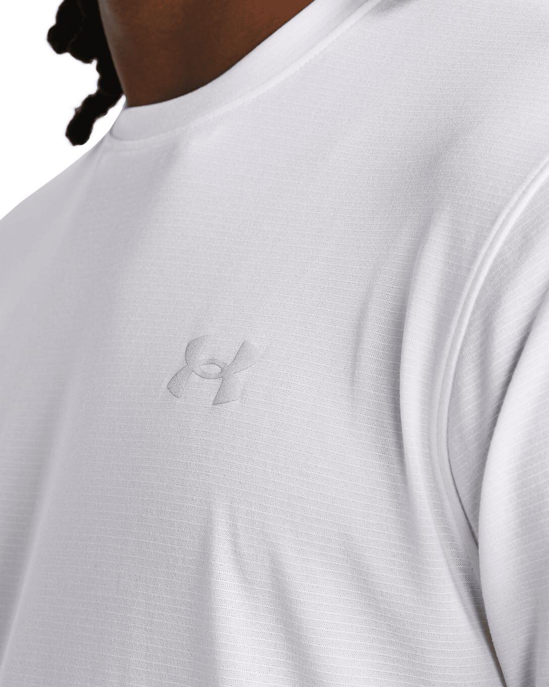 T-Shirt Running Under Armour Launch Blanc Homme 3/7