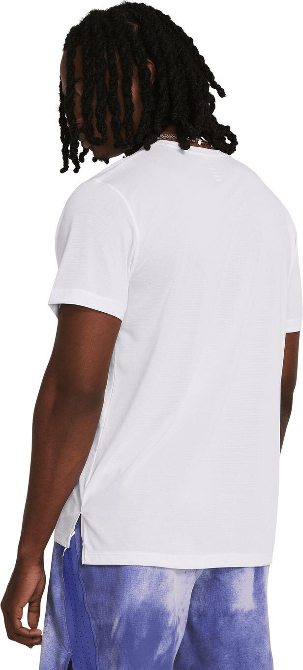 T-Shirt Running Under Armour Launch Blanc Homme 2/7