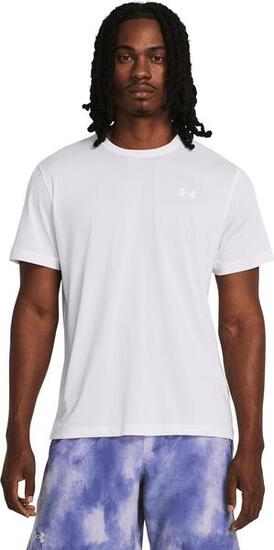 Maglia Under Armour Launch a maniche corte bianca da uomo