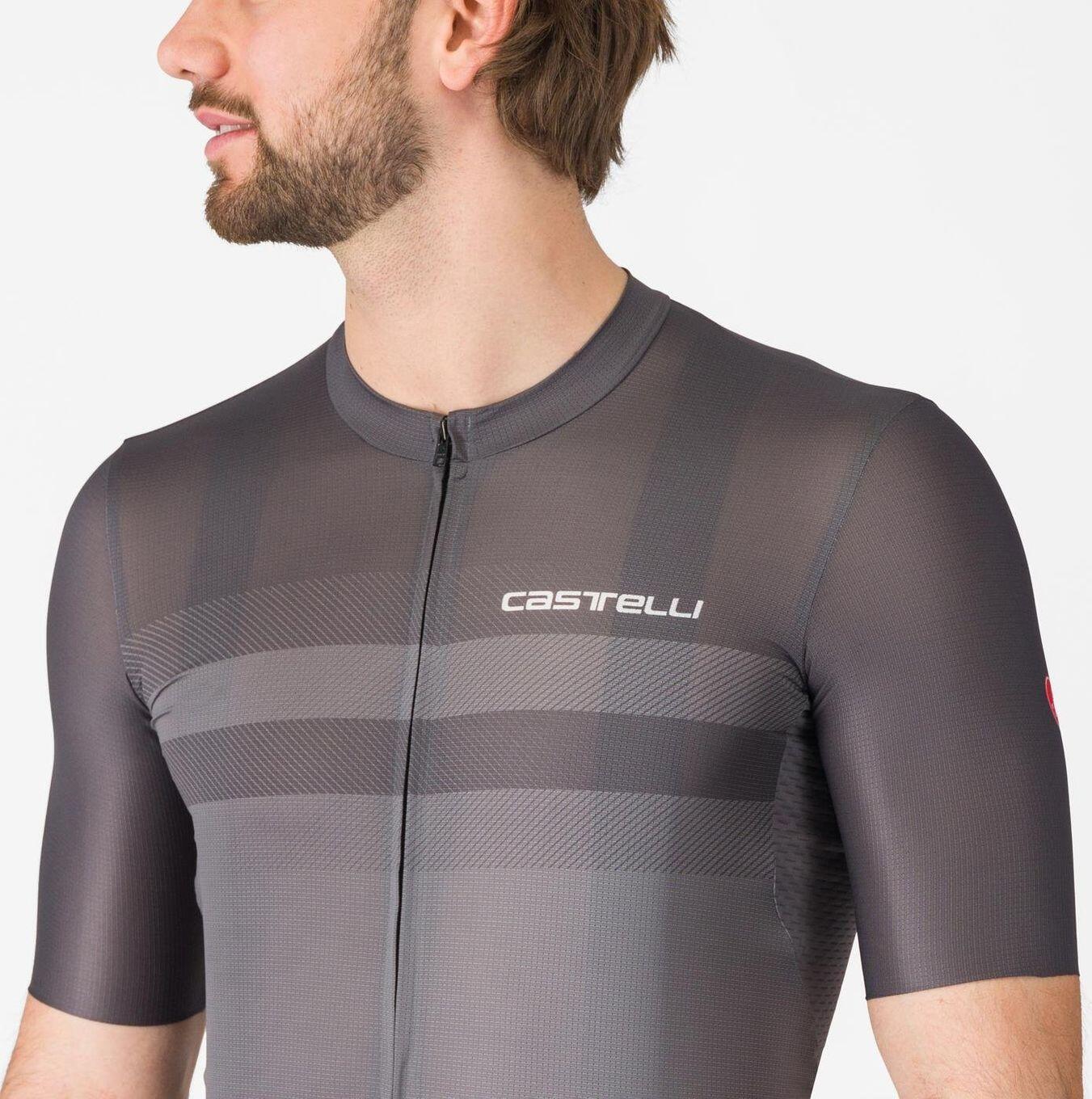 Maglia a maniche corte Castelli Simbolo Uomo Grigio Nero 3/5