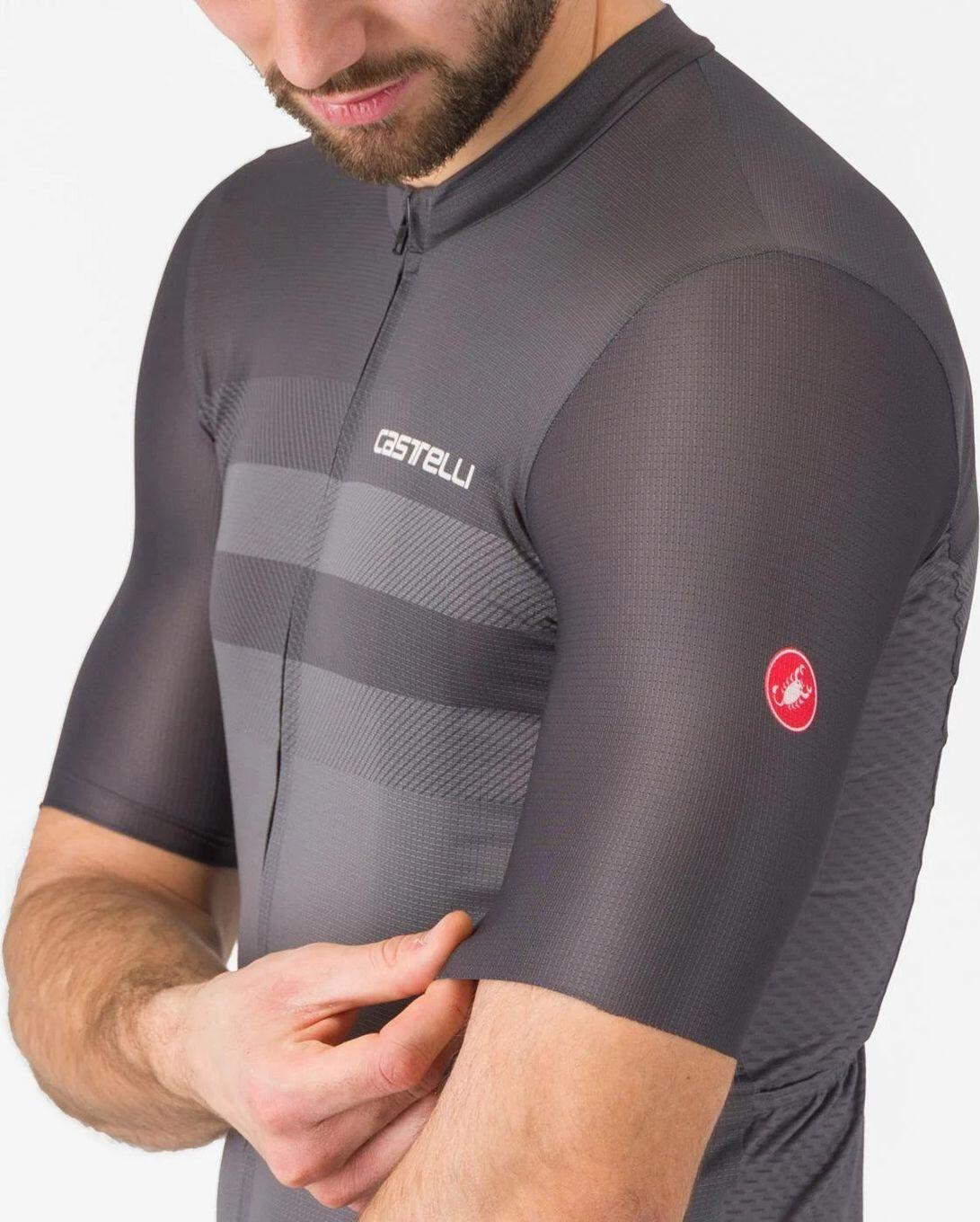 Maglia a maniche corte Castelli Simbolo Uomo Grigio Nero 5/5