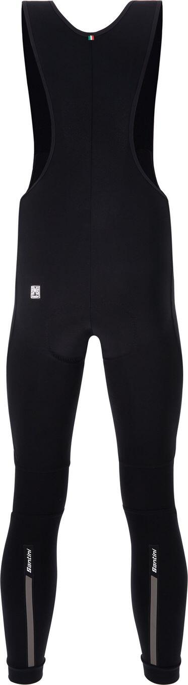 Santini Prime Black/Coral Bib Tight 2/3