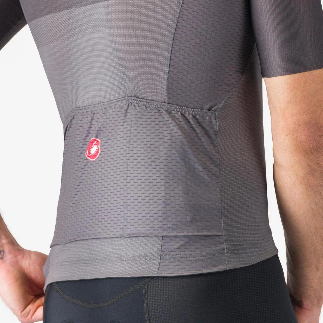 Maglia a maniche corte Castelli Simbolo Uomo Grigio Nero 4/5
