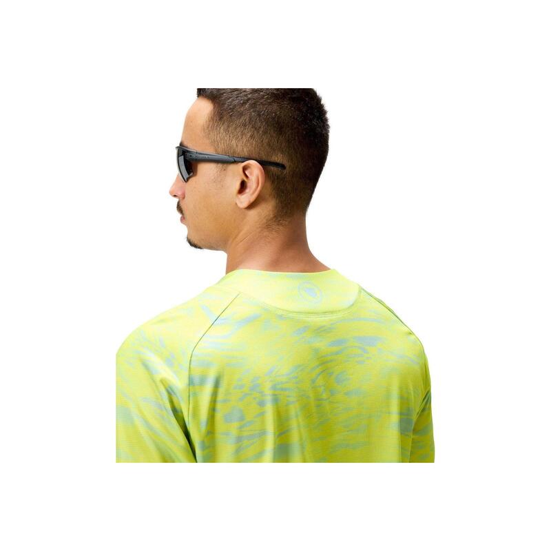 Tricou slim cu mânecă lungă imprimat lime glass