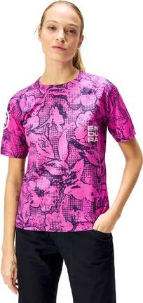 Maillot Manches Courtes Femme Endura Grid Floral Edition Limitée Rose