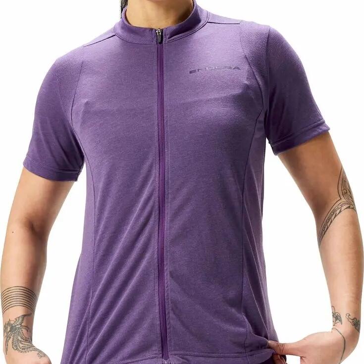 Women's zip-up jersey athletic top Endura Loop Jersey