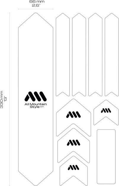 Kit protezione telaio - EXTRA 10 pezzi - Gocce/Bianco 3/5