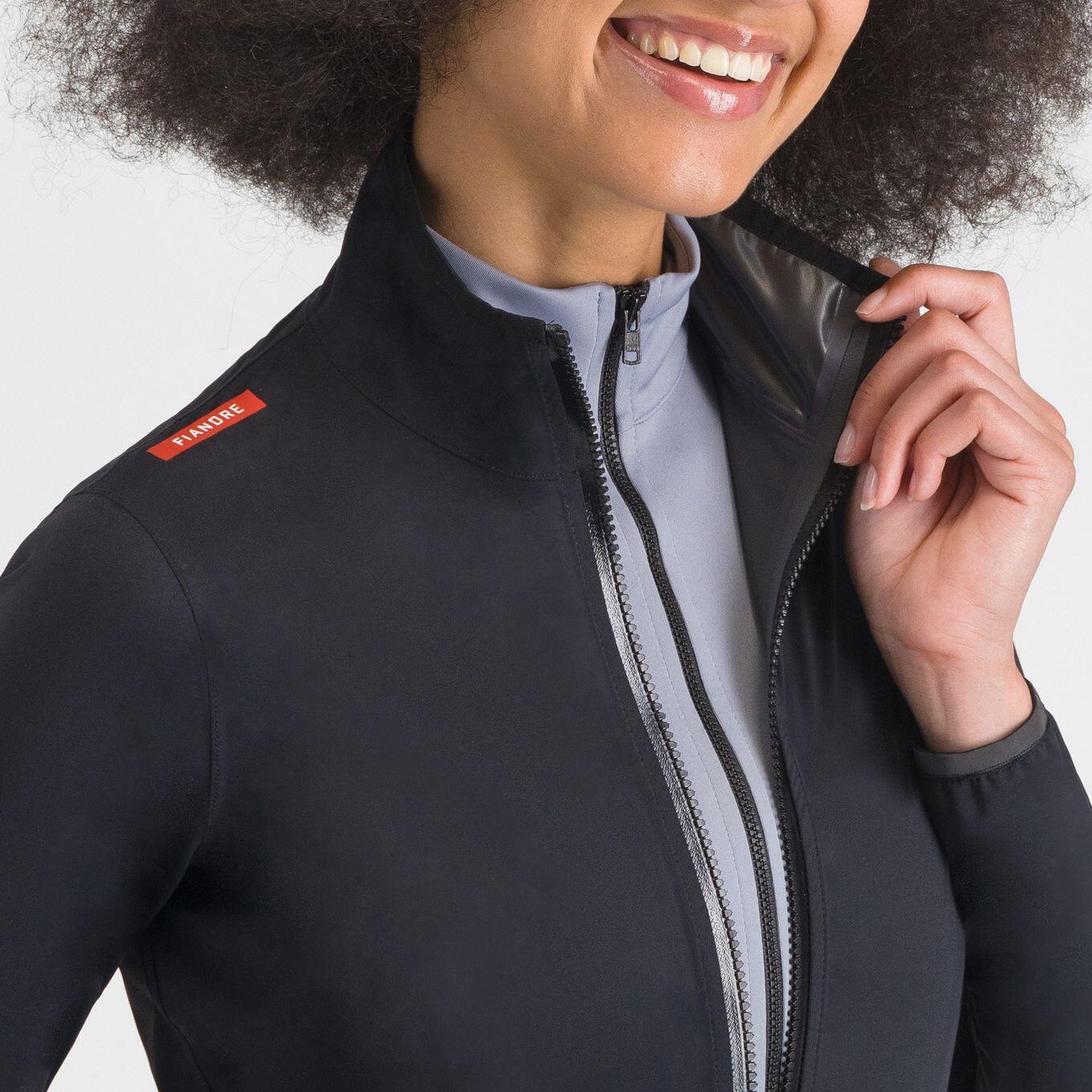 Giacca a maniche lunghe da donna Sportful Fiandre Aqua Black 6/7