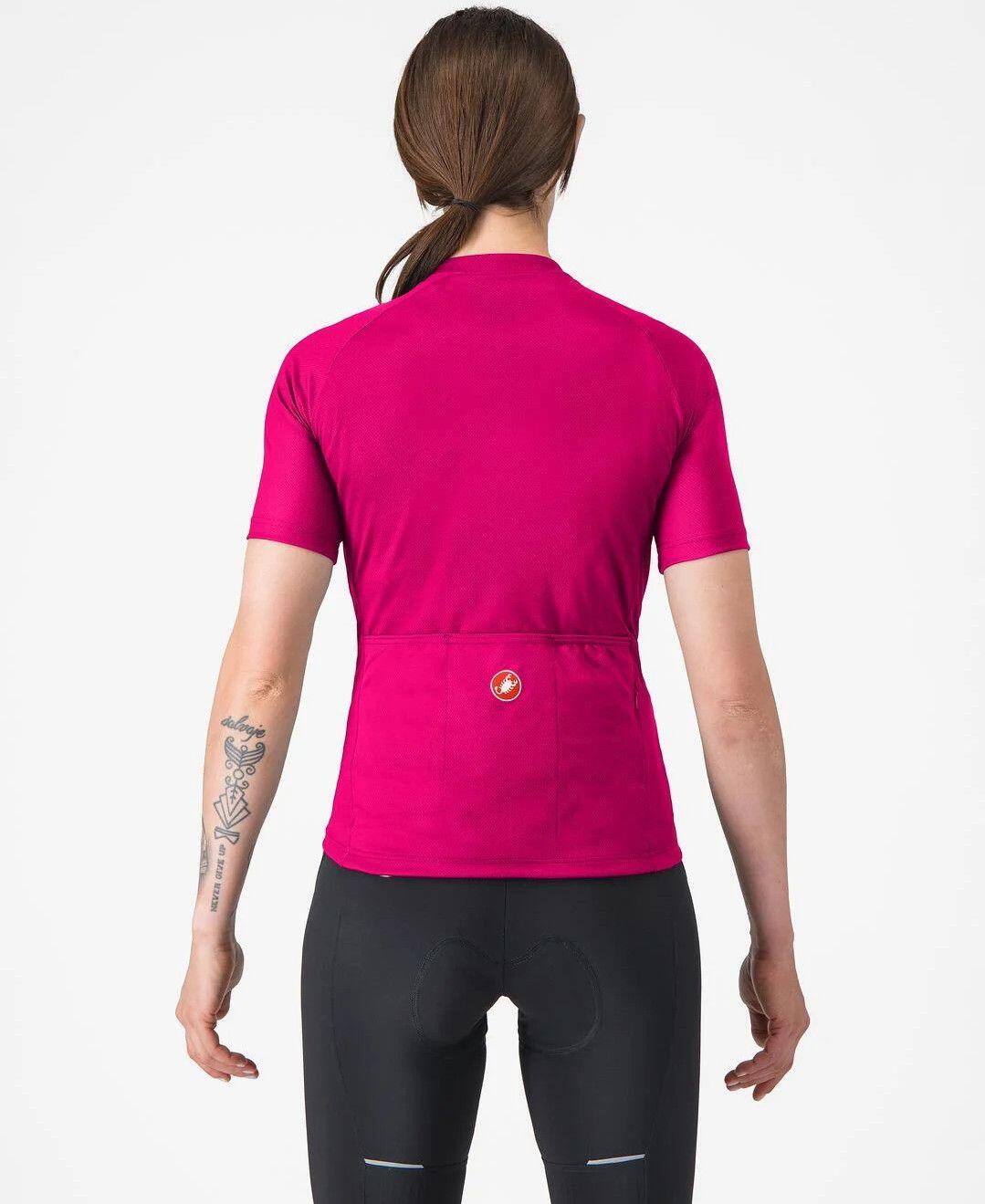 Maglia a maniche corte rosa Castelli Libera 2 Donna 2/2