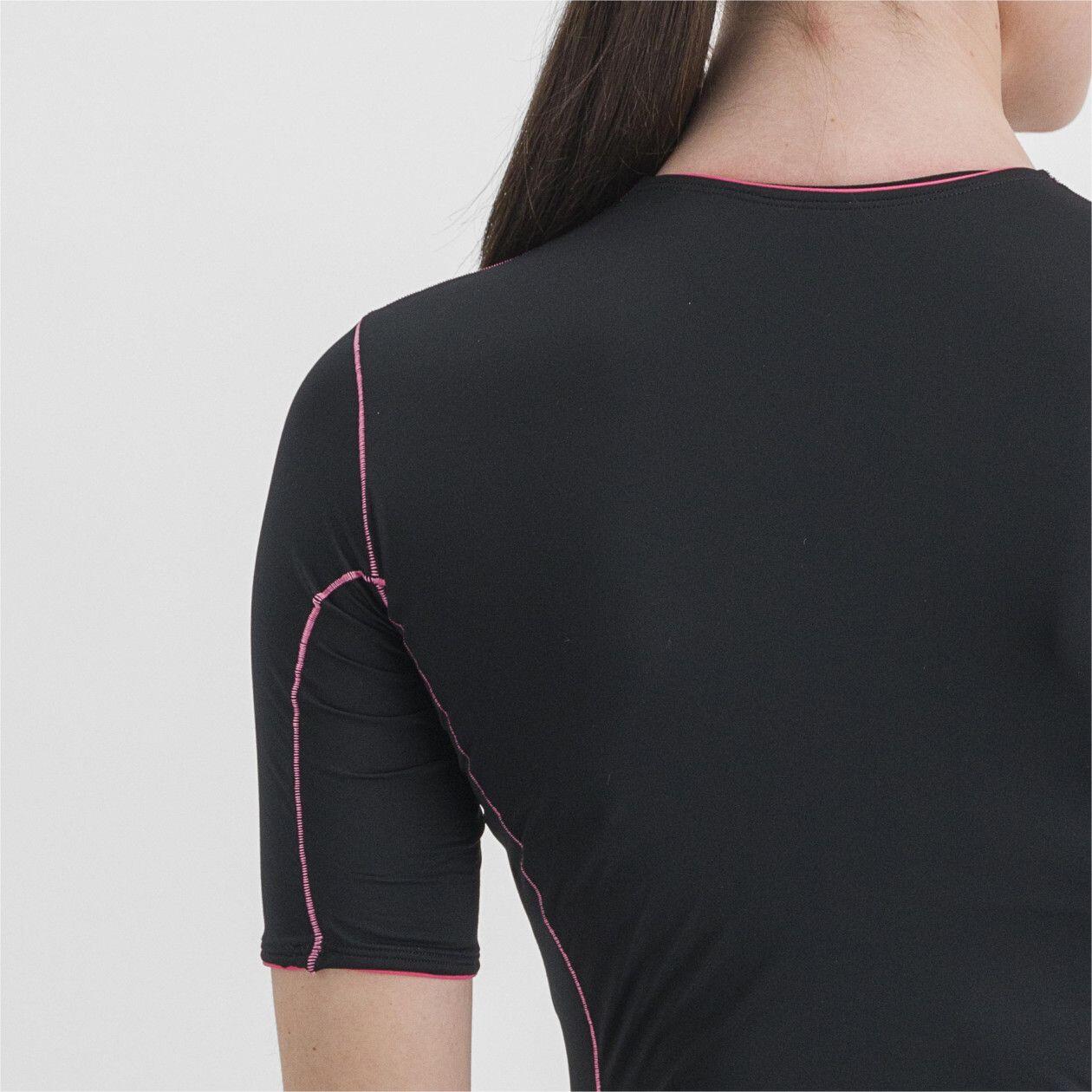 Capa base de manga corta para mujer Sportful Midweight Negro 5/6