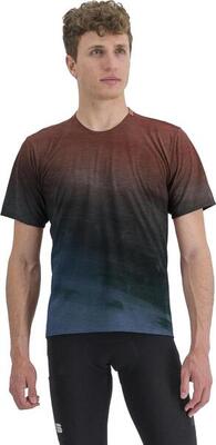 Sportful flow giara technisch t-shirt blauw/rood