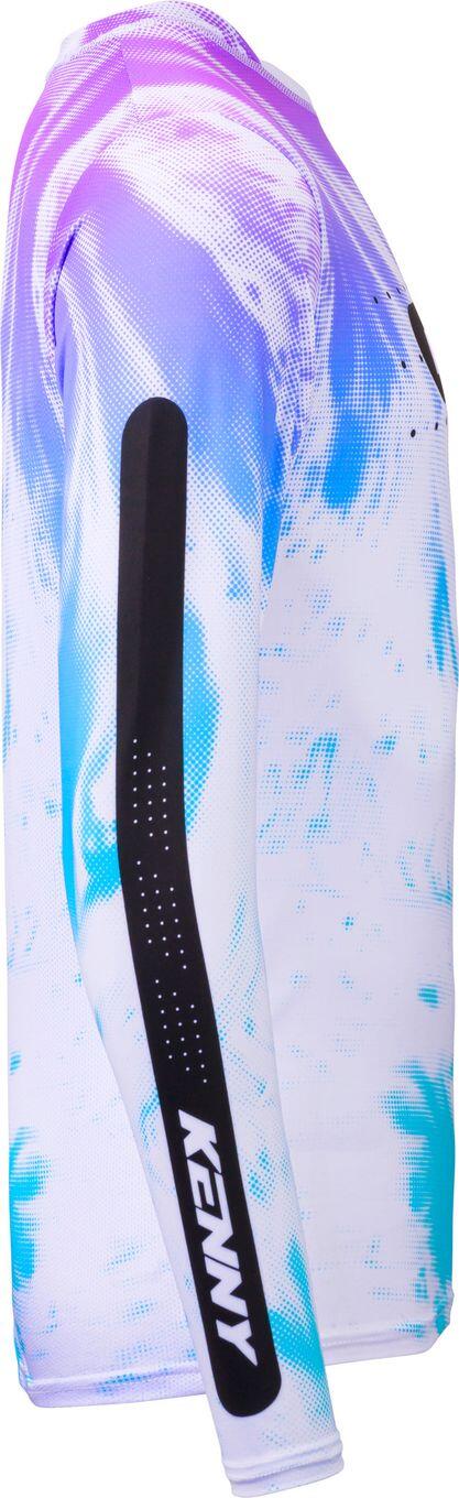 Kenny Prolight Langarm-Trikot Weiß/Violett 3/7
