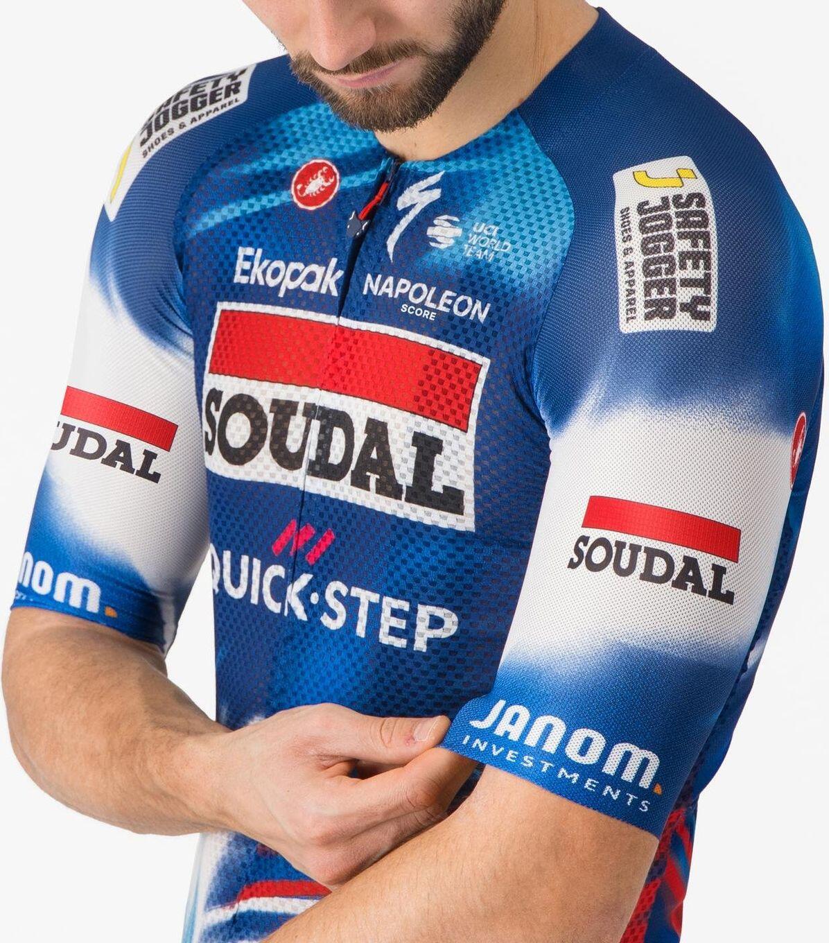 Castelli Climber's A/C Soudal Quick-Step 2025 Maglia a maniche corte Blu 4/4