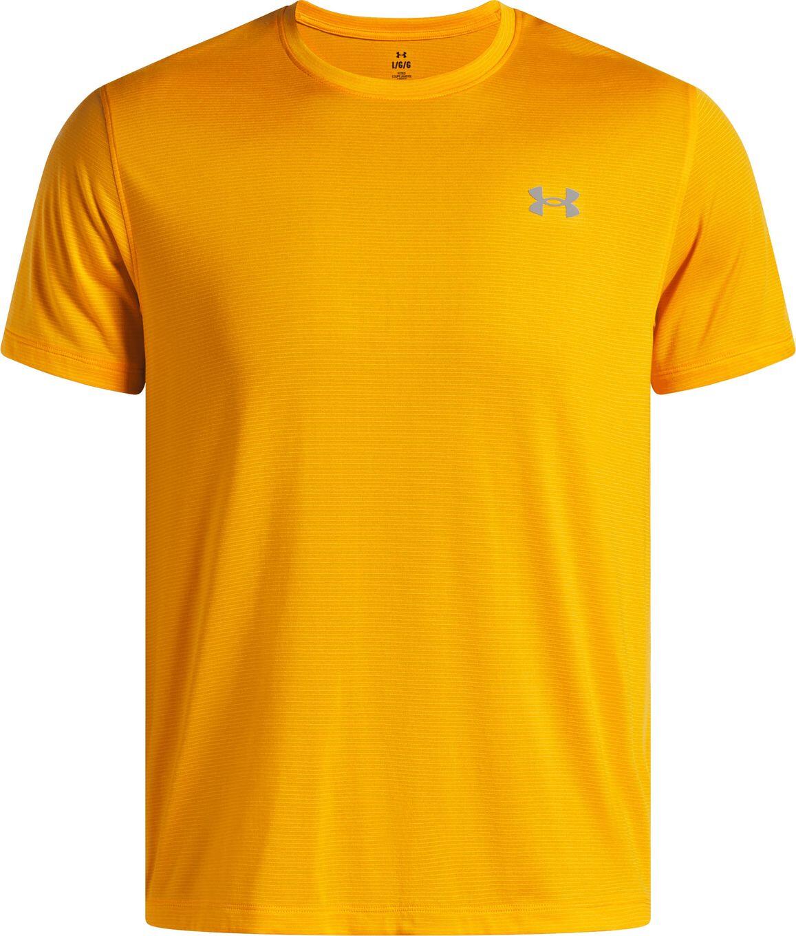 T-Shirt Running Under Armour Launch Orange Homme 3/4